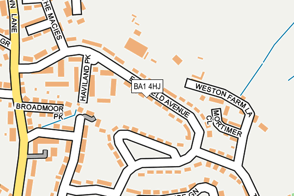 BA1 4HJ map - OS OpenMap – Local (Ordnance Survey)