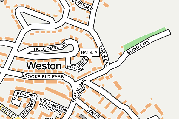 BA1 4JA map - OS OpenMap – Local (Ordnance Survey)