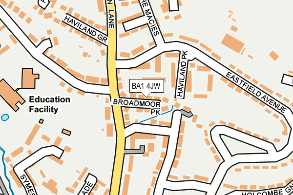 BA1 4JW map - OS OpenMap – Local (Ordnance Survey)