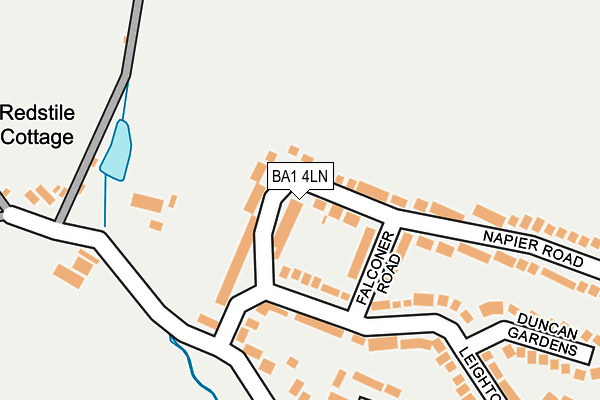 BA1 4LN map - OS OpenMap – Local (Ordnance Survey)