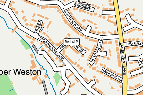 BA1 4LP map - OS OpenMap – Local (Ordnance Survey)