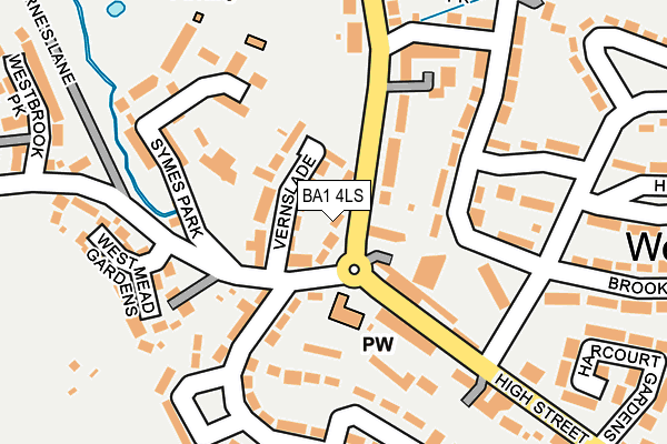 BA1 4LS map - OS OpenMap – Local (Ordnance Survey)