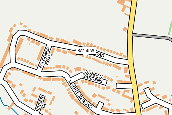 BA1 4LW map - OS OpenMap – Local (Ordnance Survey)