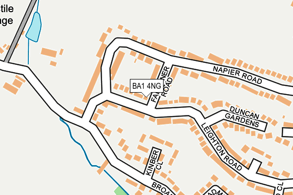 BA1 4NG map - OS OpenMap – Local (Ordnance Survey)