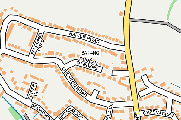 BA1 4NQ map - OS OpenMap – Local (Ordnance Survey)