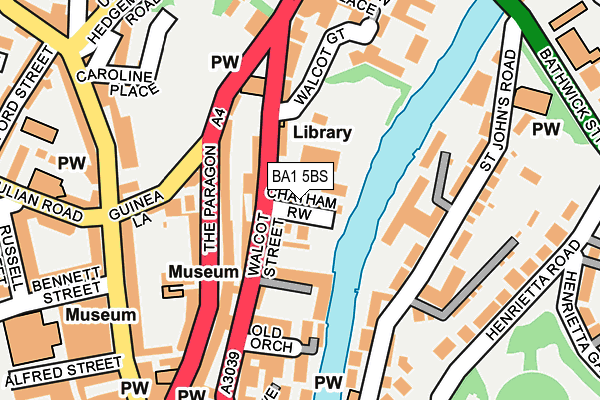 BA1 5BS map - OS OpenMap – Local (Ordnance Survey)