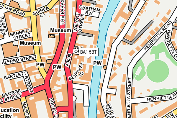 BA1 5BT map - OS OpenMap – Local (Ordnance Survey)