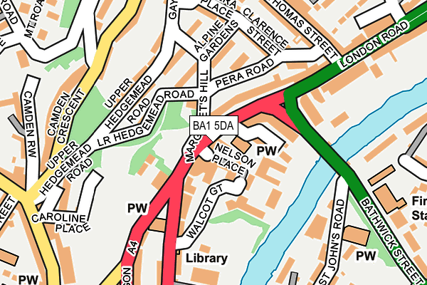BA1 5DA map - OS OpenMap – Local (Ordnance Survey)