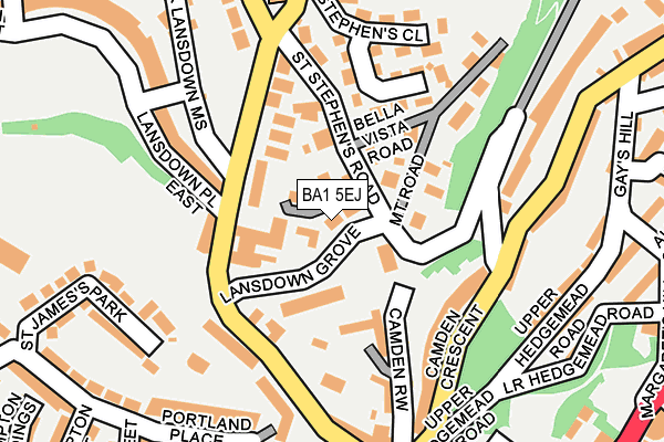 BA1 5EJ map - OS OpenMap – Local (Ordnance Survey)