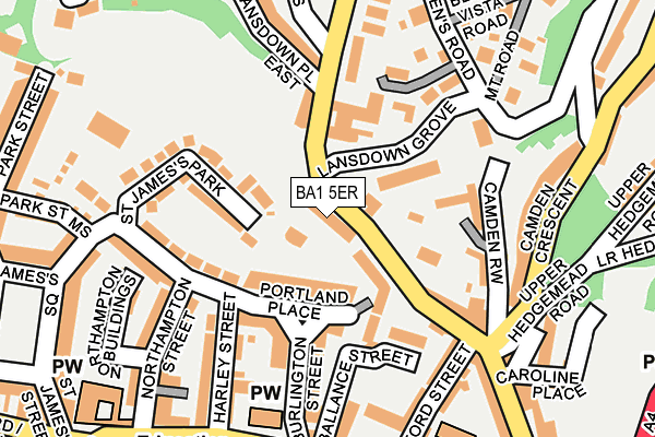 BA1 5ER map - OS OpenMap – Local (Ordnance Survey)