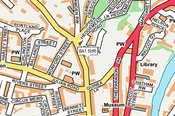BA1 5HR map - OS OpenMap – Local (Ordnance Survey)