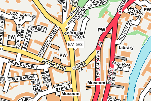 BA1 5HS map - OS OpenMap – Local (Ordnance Survey)