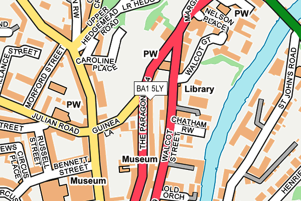 BA1 5LY map - OS OpenMap – Local (Ordnance Survey)