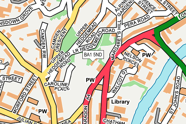 BA1 5ND map - OS OpenMap – Local (Ordnance Survey)
