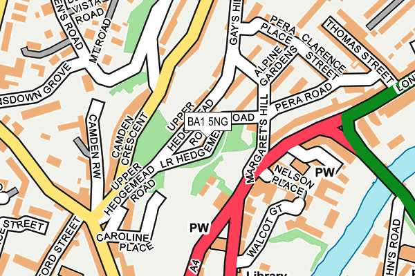 BA1 5NG map - OS OpenMap – Local (Ordnance Survey)