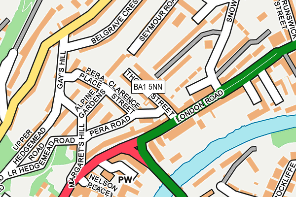 BA1 5NN map - OS OpenMap – Local (Ordnance Survey)