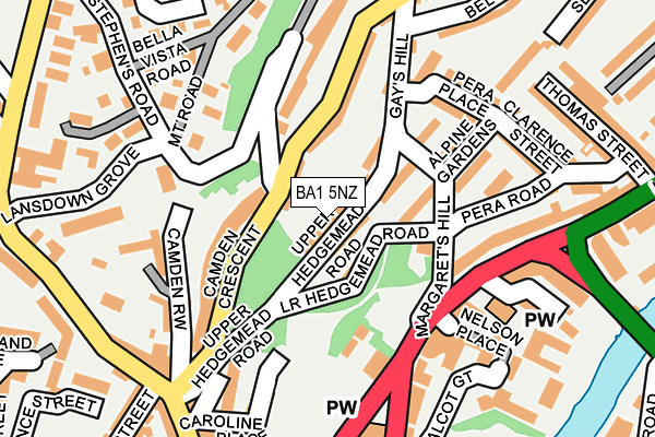 BA1 5NZ map - OS OpenMap – Local (Ordnance Survey)