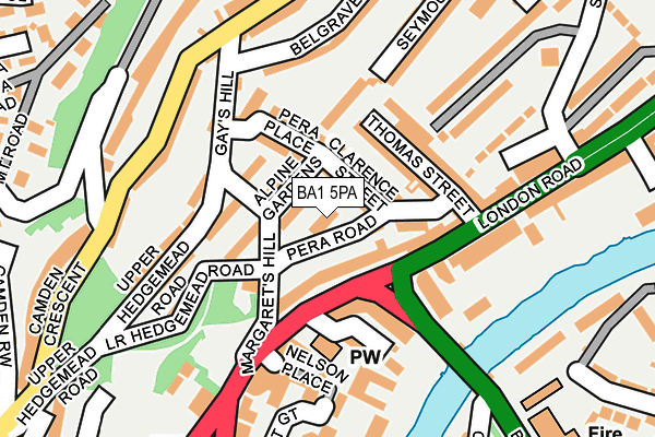 BA1 5PA map - OS OpenMap – Local (Ordnance Survey)