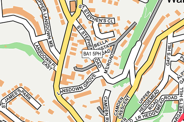 BA1 5PH map - OS OpenMap – Local (Ordnance Survey)