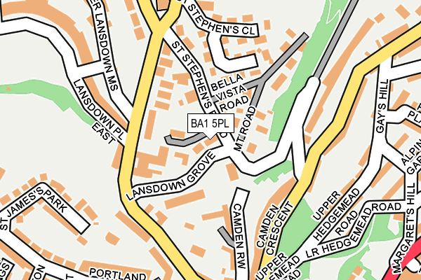 BA1 5PL map - OS OpenMap – Local (Ordnance Survey)