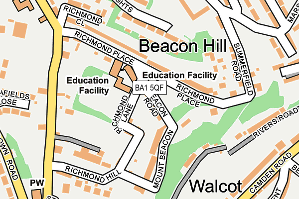 BA1 5QF map - OS OpenMap – Local (Ordnance Survey)