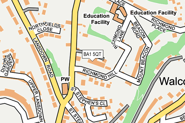 BA1 5QT map - OS OpenMap – Local (Ordnance Survey)