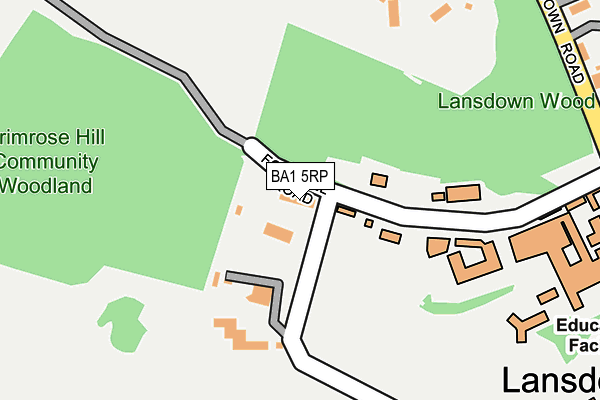 BA1 5RP map - OS OpenMap – Local (Ordnance Survey)