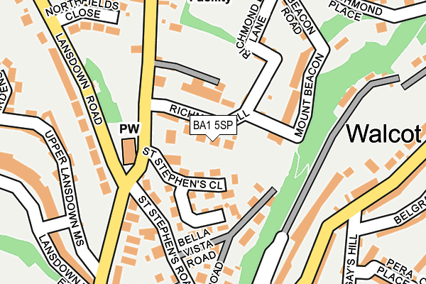 BA1 5SP map - OS OpenMap – Local (Ordnance Survey)
