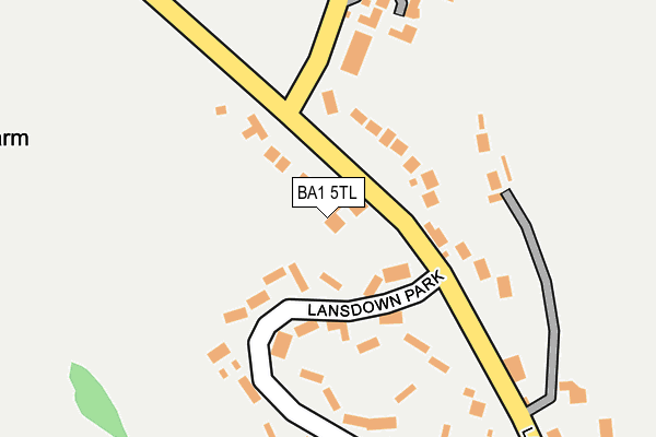 BA1 5TL map - OS OpenMap – Local (Ordnance Survey)