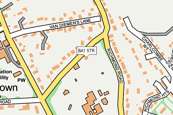 BA1 5TR map - OS OpenMap – Local (Ordnance Survey)