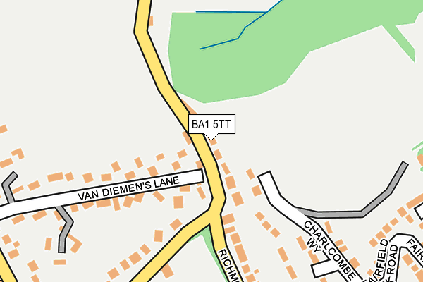 BA1 5TT map - OS OpenMap – Local (Ordnance Survey)
