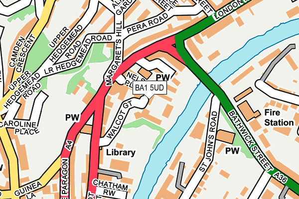 BA1 5UD map - OS OpenMap – Local (Ordnance Survey)