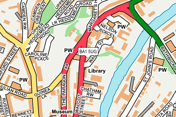 BA1 5UG map - OS OpenMap – Local (Ordnance Survey)