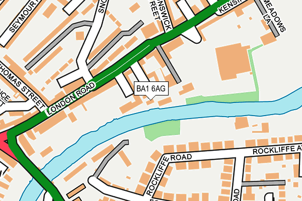 BA1 6AG map - OS OpenMap – Local (Ordnance Survey)