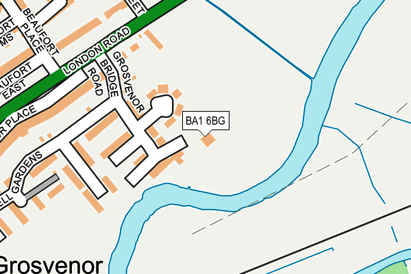 BA1 6BG map - OS OpenMap – Local (Ordnance Survey)