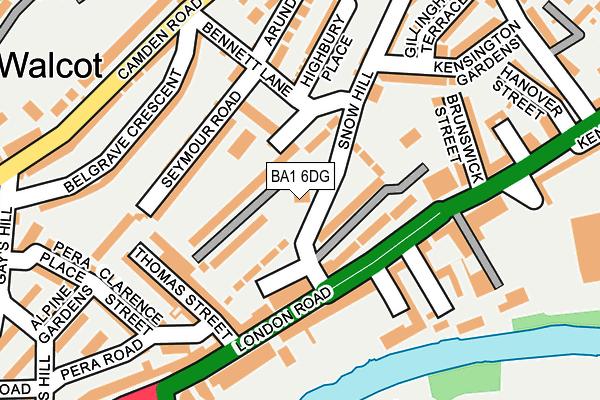 BA1 6DG map - OS OpenMap – Local (Ordnance Survey)