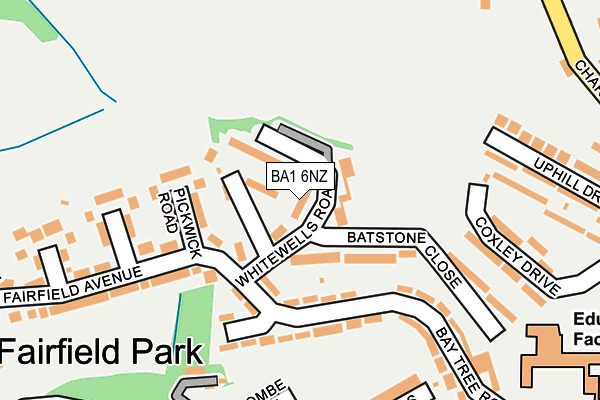 BA1 6NZ map - OS OpenMap – Local (Ordnance Survey)