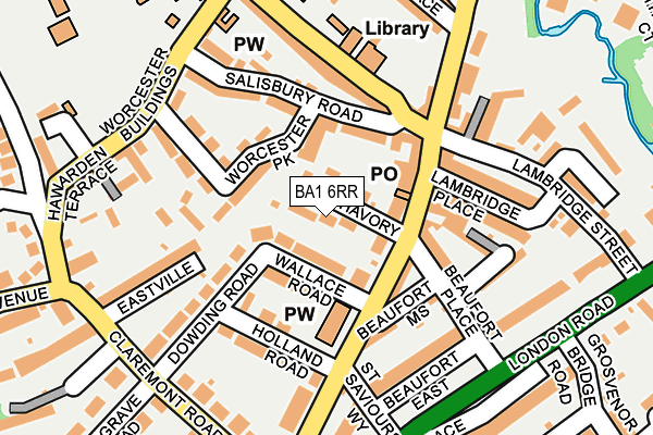 BA1 6RR map - OS OpenMap – Local (Ordnance Survey)
