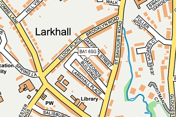 BA1 6SG map - OS OpenMap – Local (Ordnance Survey)