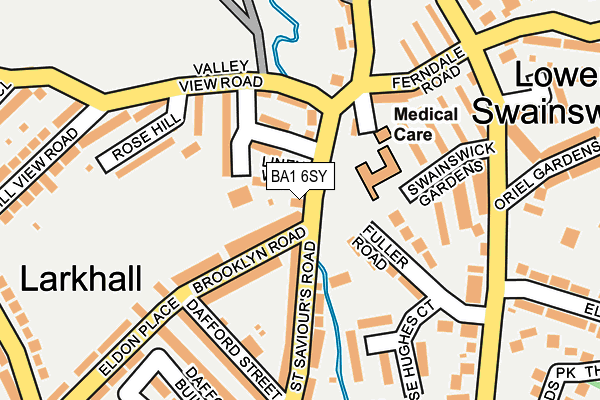 BA1 6SY map - OS OpenMap – Local (Ordnance Survey)