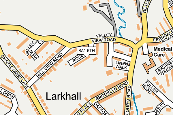 BA1 6TH map - OS OpenMap – Local (Ordnance Survey)