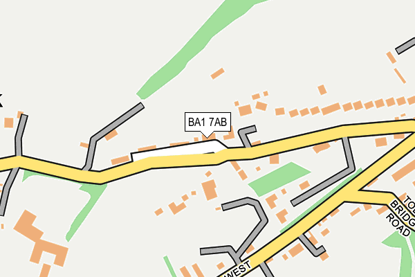 BA1 7AB map - OS OpenMap – Local (Ordnance Survey)