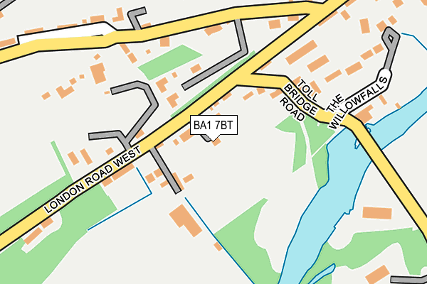 BA1 7BT map - OS OpenMap – Local (Ordnance Survey)