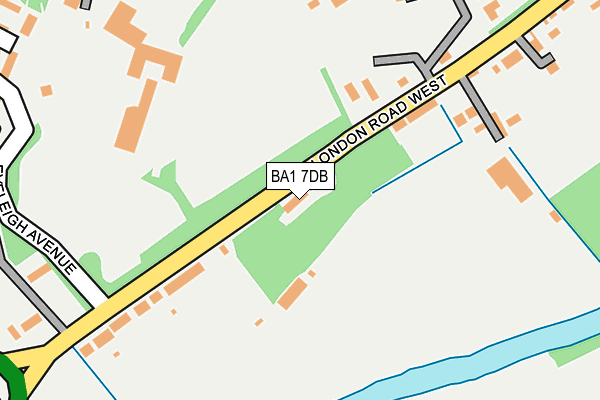 BA1 7DB map - OS OpenMap – Local (Ordnance Survey)