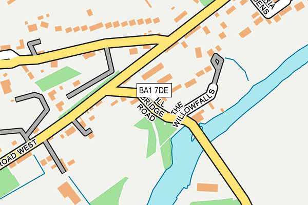 BA1 7DE map - OS OpenMap – Local (Ordnance Survey)