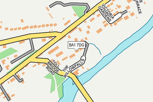BA1 7DG map - OS OpenMap – Local (Ordnance Survey)