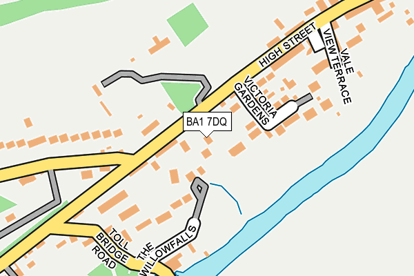 BA1 7DQ map - OS OpenMap – Local (Ordnance Survey)