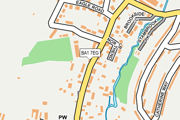 BA1 7EG map - OS OpenMap – Local (Ordnance Survey)