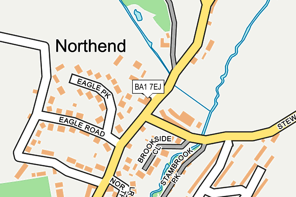 BA1 7EJ map - OS OpenMap – Local (Ordnance Survey)