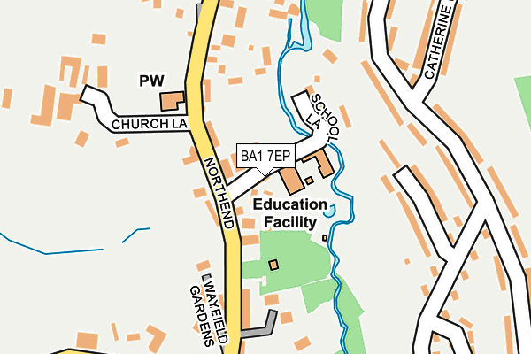 BA1 7EP map - OS OpenMap – Local (Ordnance Survey)